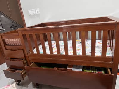Baby Cot / Wooden Baby Cot