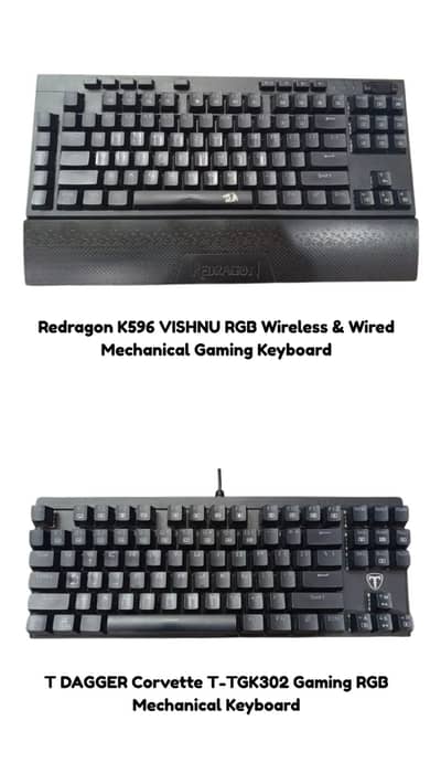 (KEYBOARD OFFER!) Redragon K596 VISHNU + T-DAGGER Corvette T-TGK302