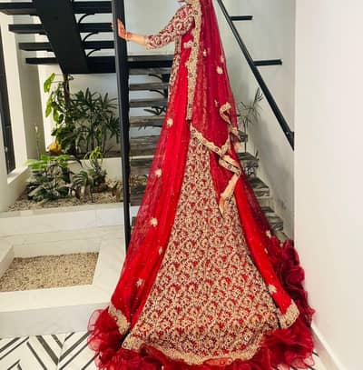 Barat Bridal Dress Tail maxi