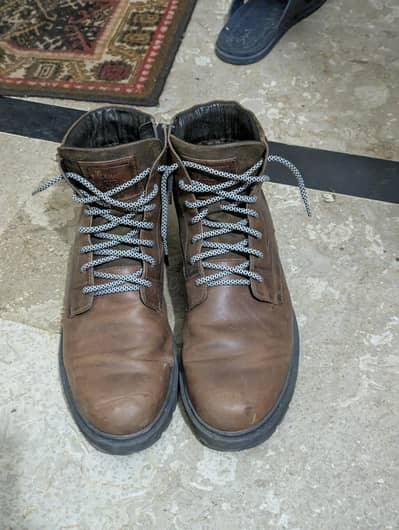 High Quality leather chunky boots 10/10 condition