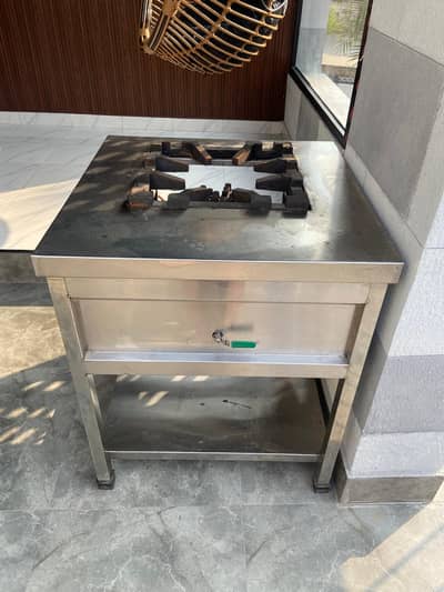 Commercial foodgrade stainless steel burner cooking range
