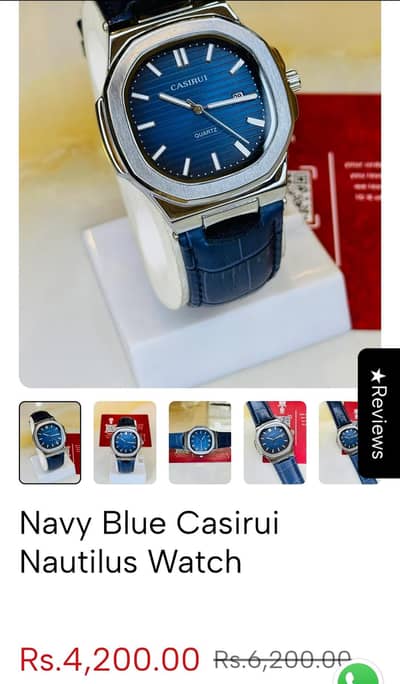 New Men's watch leather straps high quality