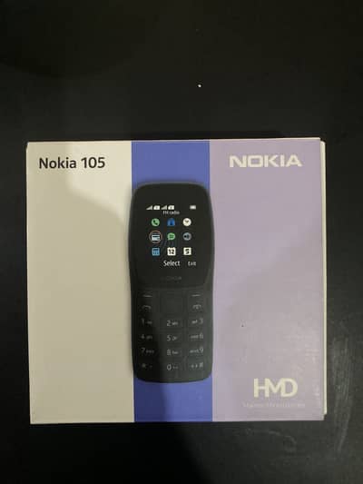 NOKIA 105 NEW WITH BOX AND ACCESSORIES