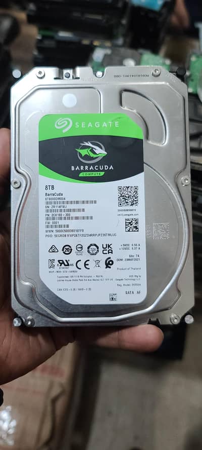 8TB SEAGATE Servilince hard