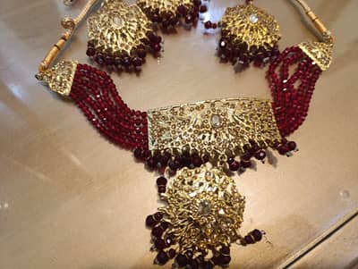 New Bridal set with earrings and teeka