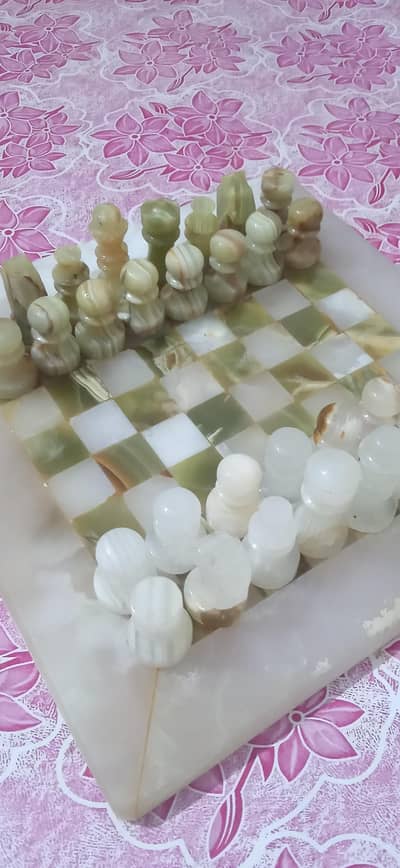 Beautiful and elegant marble chess