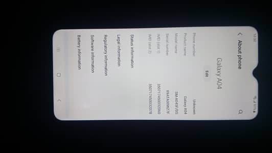 Samsung A04 PTA approved 3/32