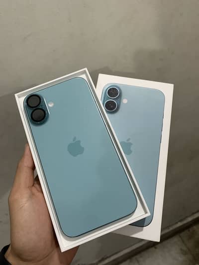 iPhone 16 plus factory with original box & cable