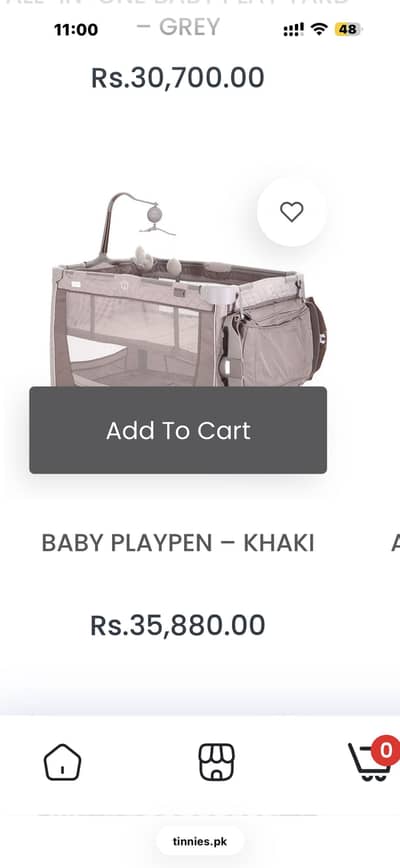 Tinnies bed for new borns to toddlers