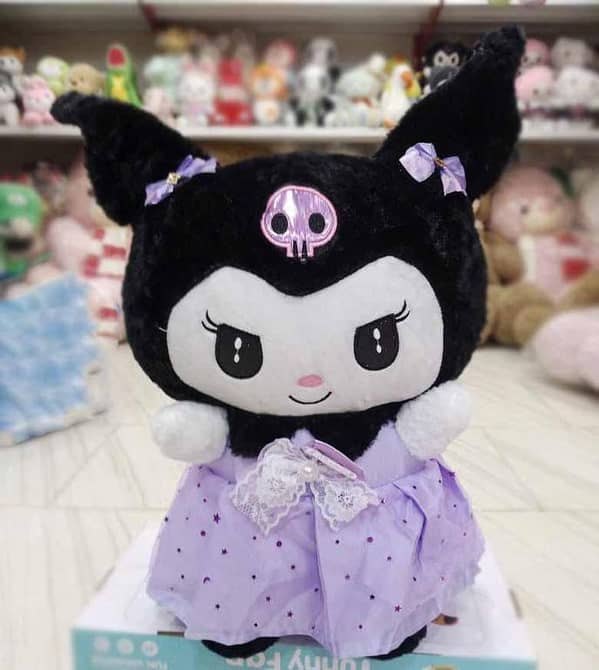 Kuromi Cartoon Princess Skirt Plush Toys Soft Stuffed Toy