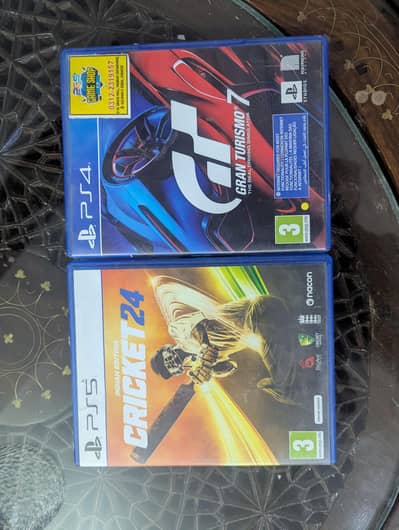 Grand Turismo 7 PS4. Cricket 24 PS5