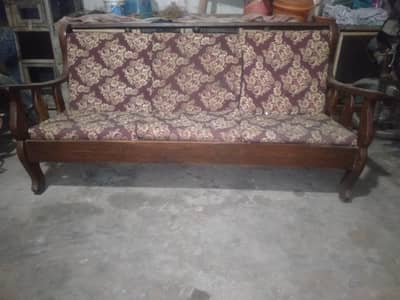 wooden sofa set