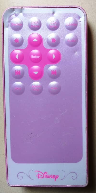 Original Remote for Disney Lexibook Portable DVD Player – Pink Edition