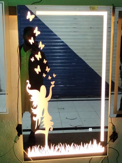 LED touch sensor mirror