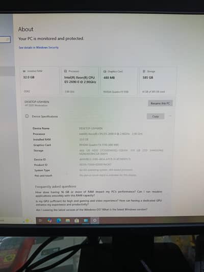 HP Z620 Workstation 32GB ram 128 M2  512Mb 128 bit card