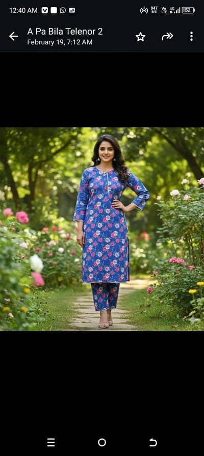 ladies stiched cotton 2 pc -best for zakat and personal use