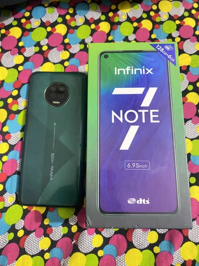 Infinix note 7 6gb 128gb with box