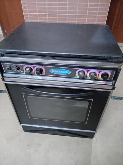Blue flame gas oven