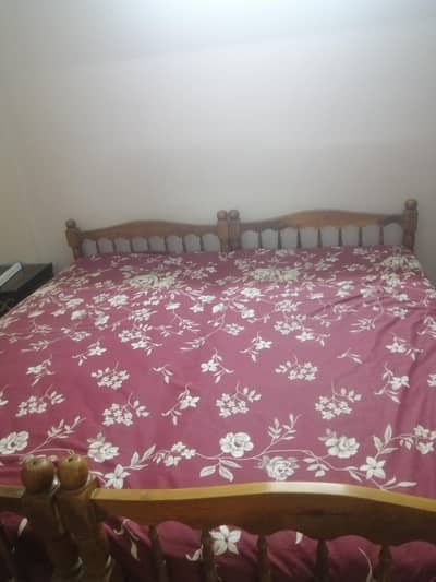 bunk bed with mattress