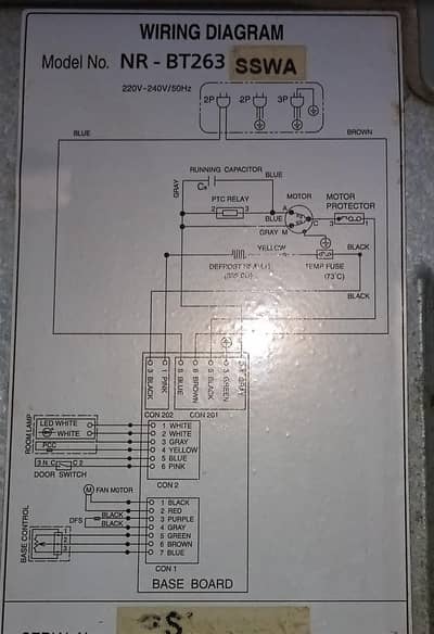 IMPORTED REFRIGERATOR,  REFRIGERATOR UP SIDE, FREEZER DOWN SIDE
