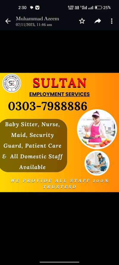 |Babysitter| Patient care|kitchen helper |House maid|