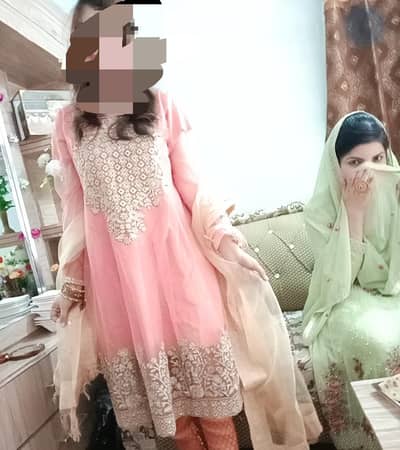 Frock with Beautiful net dupta