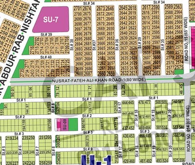 10 Marla Corner + 80 ft road plot for saler Sector U in DHA MULTAN PHASE -1