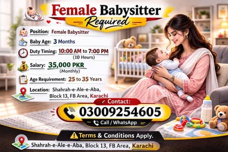 bachay ki Dekh bhal K lya Khatoon Ki Zarorat hay