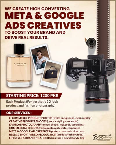 Product Photography karachi | Fashion Shoot | Rental Studio Service