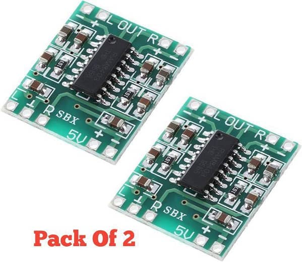 Mini Stereo Audio Amplifier Module 3W+3W | 5V | Pack of 2
