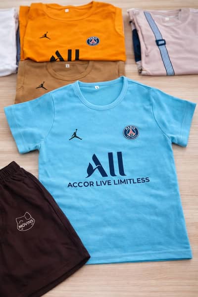 Best quality for kid's shorts and t-shirts