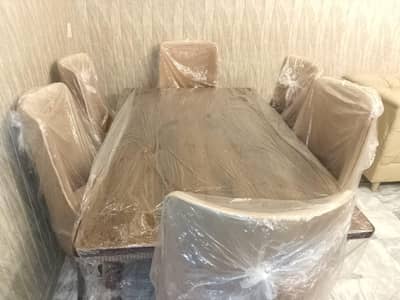 king size dinning table with 6 chairs for sale