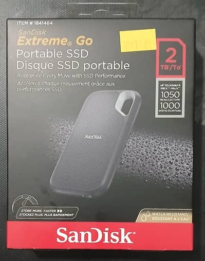 Sandisk extreme go portable SSD 2TB