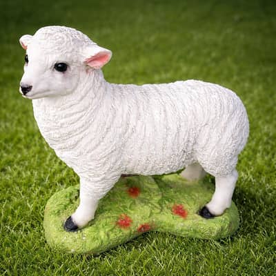 Cute Lamb Toy Figurine for Kids Room Decoration