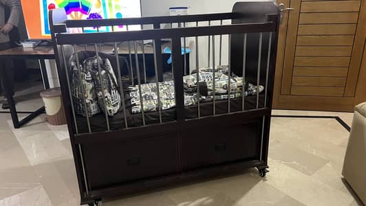 Baby Cot with Mattress