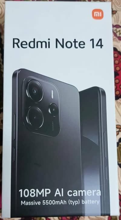 Redmi Note 14 8GB/256GB PTA Approved – 10/10 Condition with Box