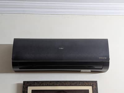 Haier 1.5 ton Split AC (Black) with complete box 20Th BTU