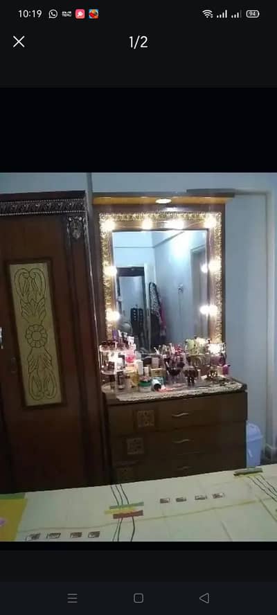 Walnut dressing table