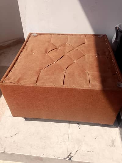 without glass fabric covered table