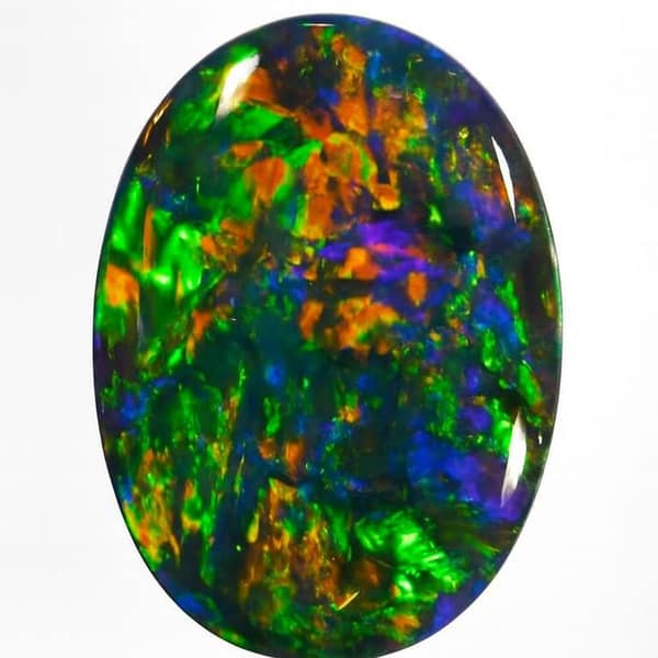 Black Opal Gemstone 5.20CT ≈ 1.04g (Large)  Premium Natural Original Stone  Healing Crystal  Rainbow Play‑of‑Color  Stylish Ring/Pendant Jewelry | Certified 2025 Lab Test  | Best Gift  Pakistan | Daraz Top Pick