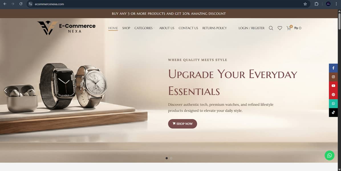 Fully Functional WordPress eCommerce Website 0