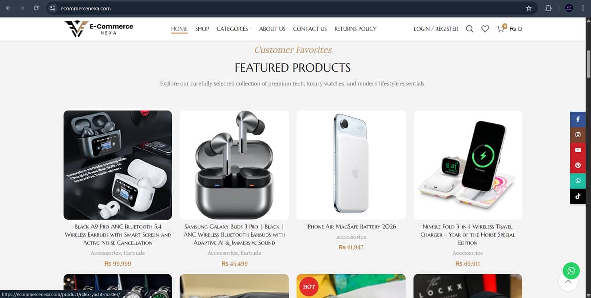 Fully Functional WordPress eCommerce Website 1