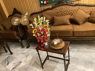 Pure black sheesham chinoti sofa set