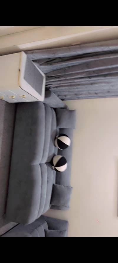 L shap sofa gray  super soft and durable