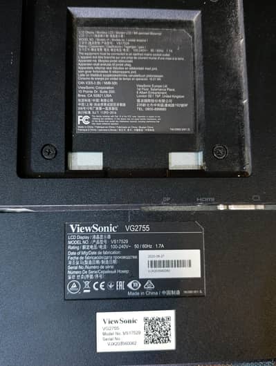 ViewSonic VG2755 Monitor Parts - Working Logic Board & Power Board