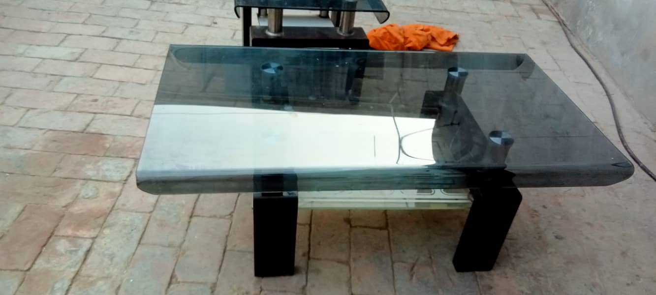 Glass table set 2