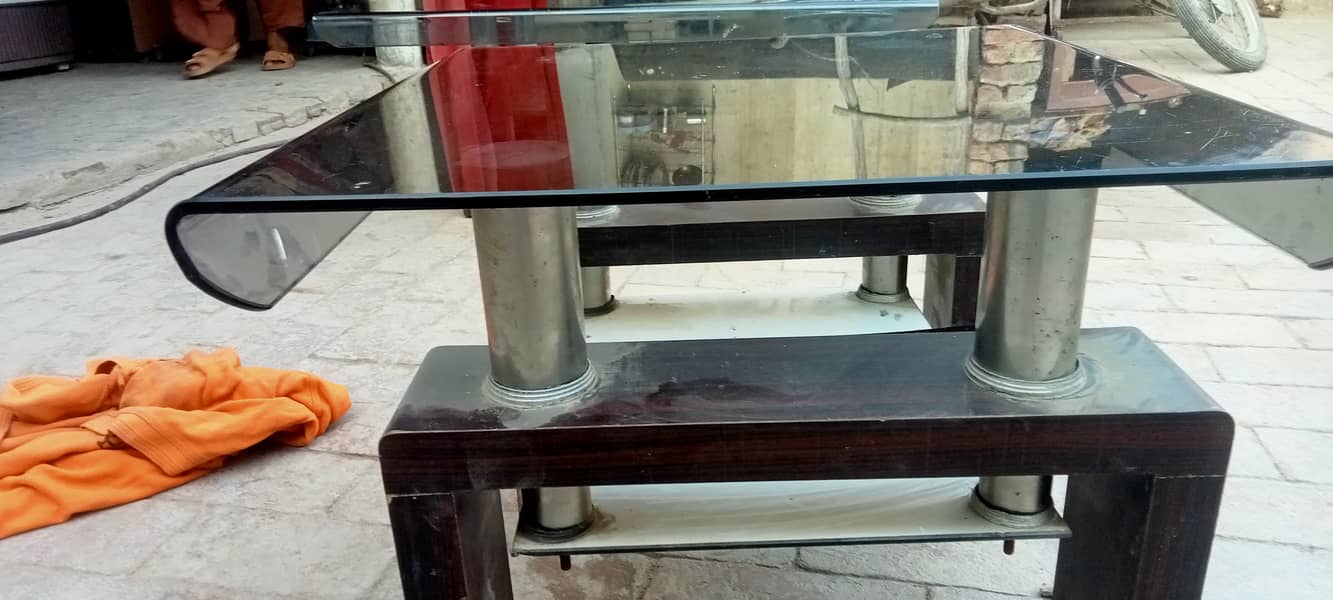 Glass table set 3