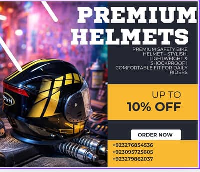 Premium Safety Bike Helmets Stylish,lightweight contact 03095725605