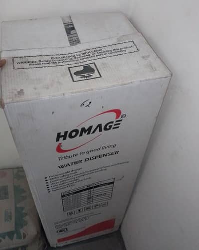 Homage Water Dispenser HWD-4932P – 4 Months Used (Like New)