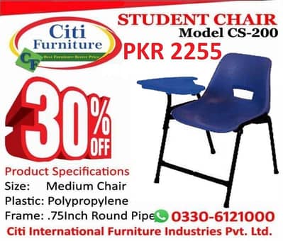 STUDY CHAIR, STUDENT CHAIR, TABLET CHAIR, CLASSROOM CHAIR EXAIM CHAIR